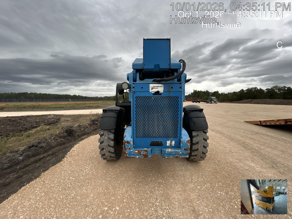 2018 Genie GTH-1056 Genie GTH-1056 w/Open ROPS, Solid Tires, Work Light/Beacon, 60" Carriage and Forks