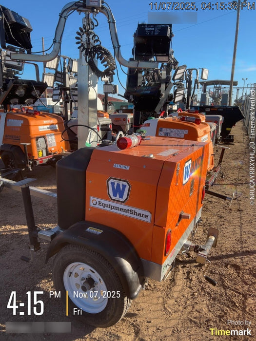 2024 Wanco WLTT-4MM4K Diesel, Deep Sea Controller, Shore Power Plug, Auto Start, (4) 350W LED Floodlights, 4kW Generator, 60 Gal Fuel Tank, 2" Ball, T3