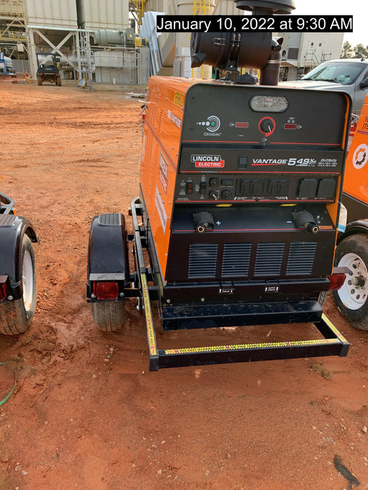 2021 Lincoln Electric Vantage 549X Ready Pak 3, ORANGE (includes trailer, cable rack, fender light kit)