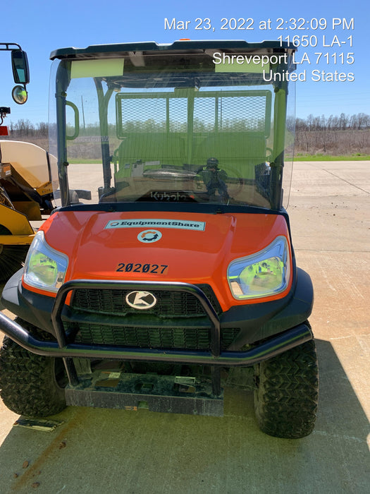 2022 Kubota RTV-X1140W-H Plastic Canopy, Windshield Acrylic Clear, LED Strobe Light, Wire Harness Kit, Back up Alarm