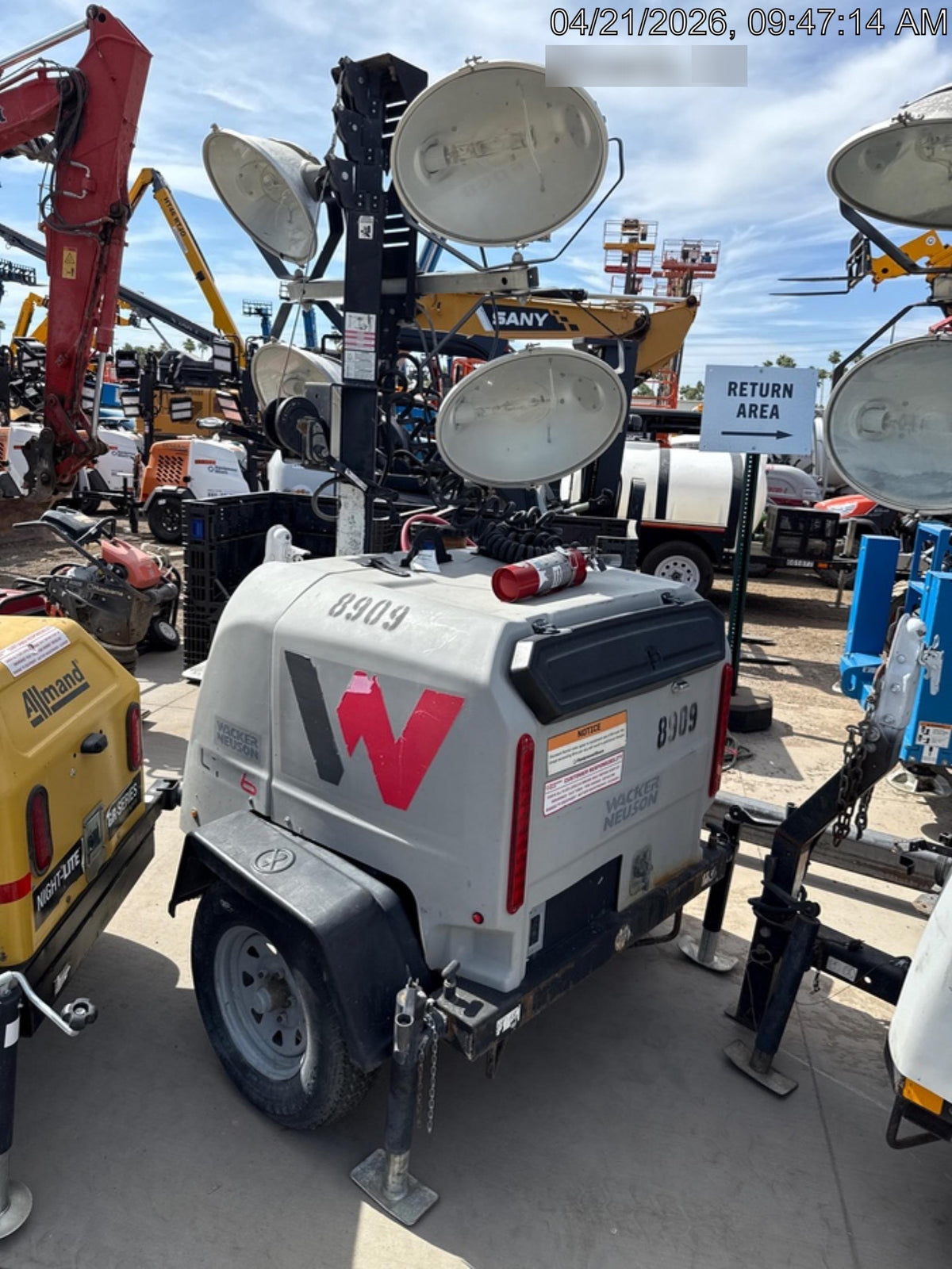 2018 Wacker Neuson LTV6L-MH Wacker Neuson LTV6L Towable Light Tower
