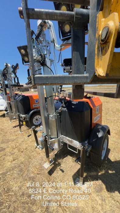 2024 Wanco WLTT-4MM4K Diesel, Deep Sea Controller, Shore Power Plug, Auto Start, (4) 350W LED Floodlights, 4kW Generator, 60 Gal Fuel Tank, 2" Ball, T3