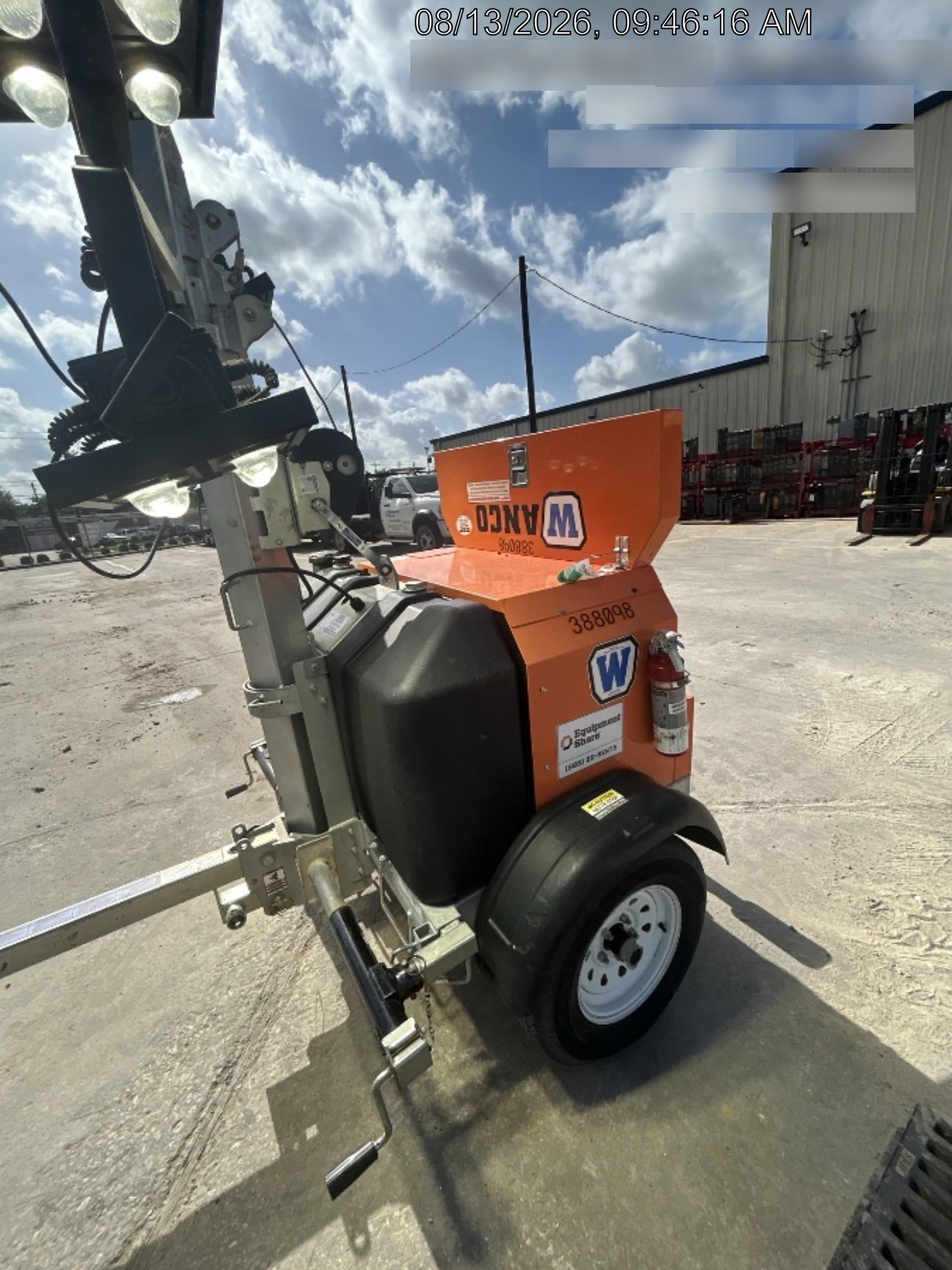 2024 Wanco WLTT-4MM4K Diesel, Deep Sea Controller, Shore Power Plug, Auto Start, (4) 350W LED Floodlights, 4kW Generator, 60 Gal Fuel Tank, 2" Ball, T3