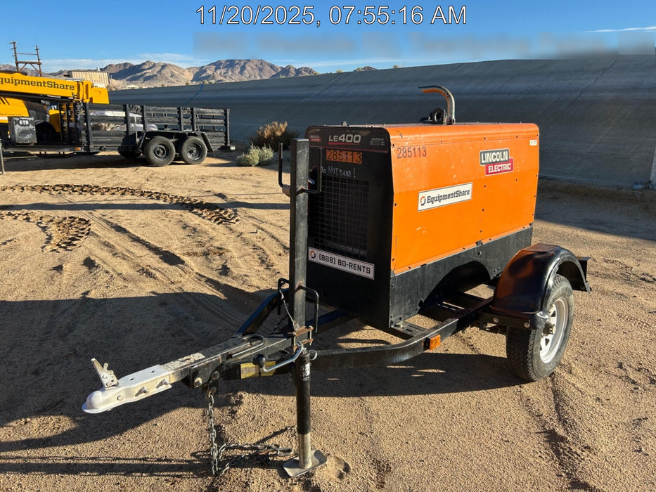 2022 Lincoln Electric LE400 Kubota V1505, Trlr, Cable Rack, Light Kit, ES Decals, T3