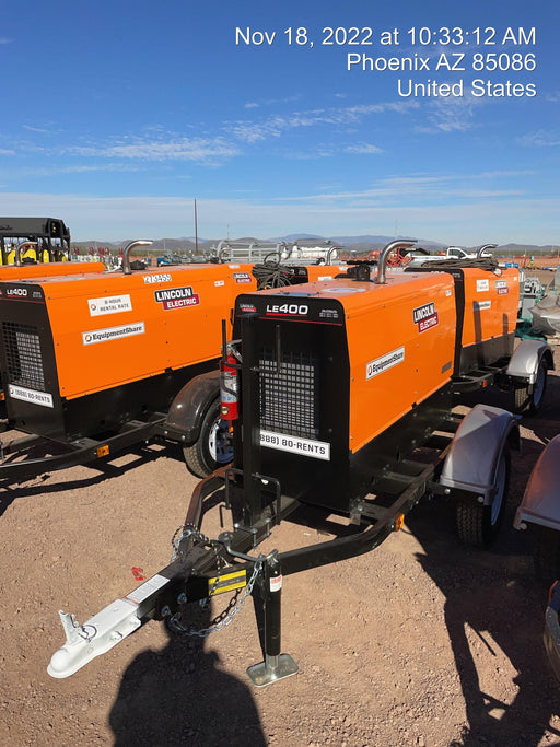 2022 Lincoln Electric LE400 Kubota V1505, Trlr, Cable Rack, Light Kit, ES Decals, T3