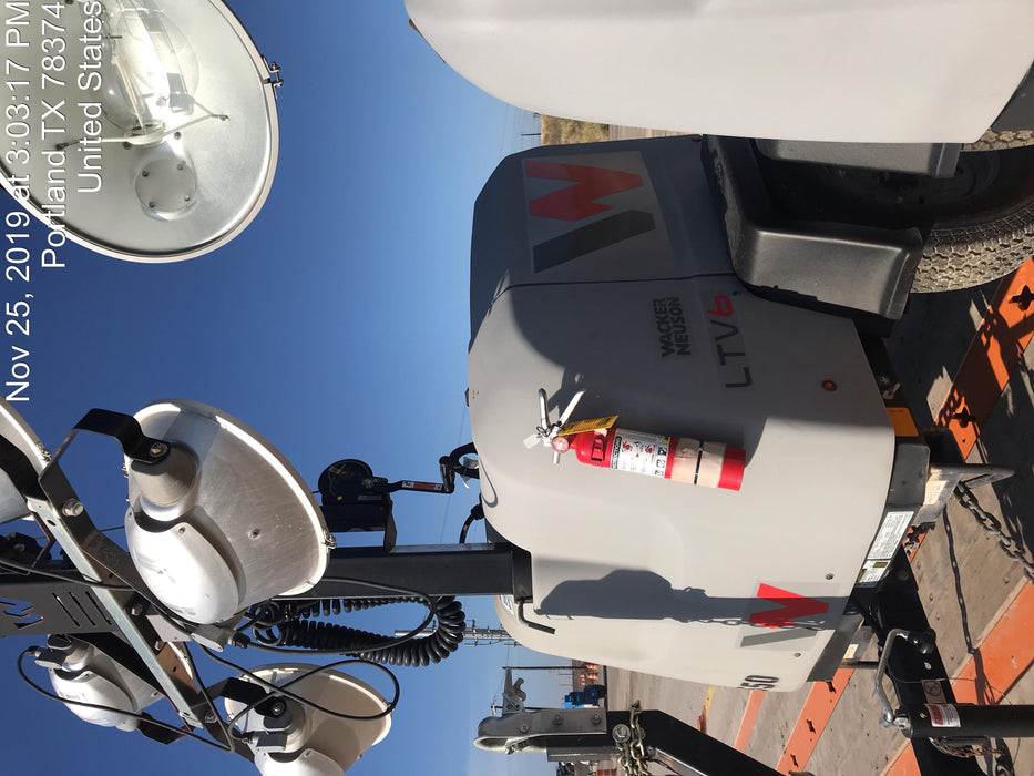 Wacker Neuson LTV6K-MH Wacker Neuson LTV6K Mobile Light Tower w/Fuel Level Sensor Installed