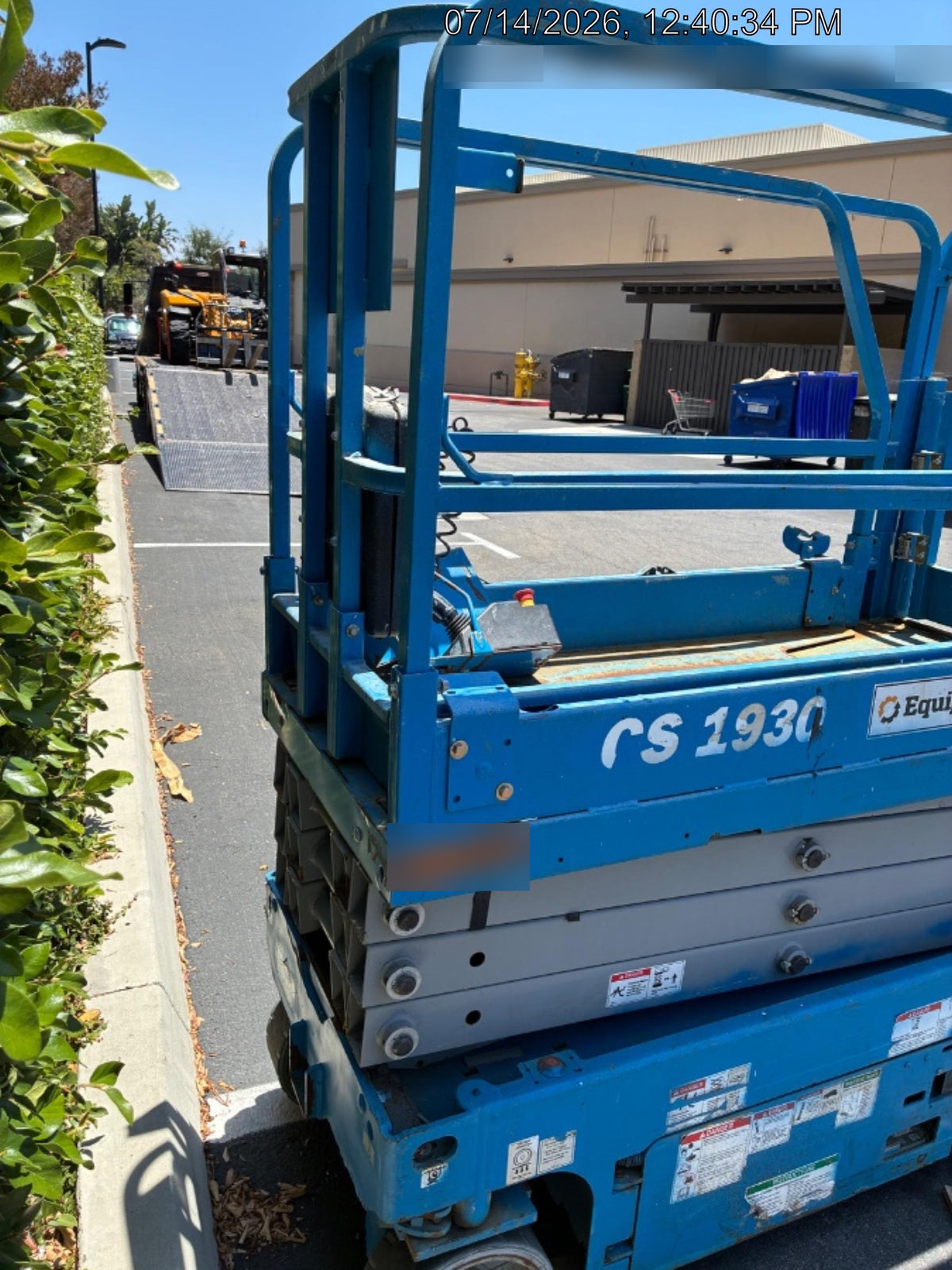 2020 Genie GS-1930 Solid Non Marking Tires, Beacon, Folding rails with half height swing gate
