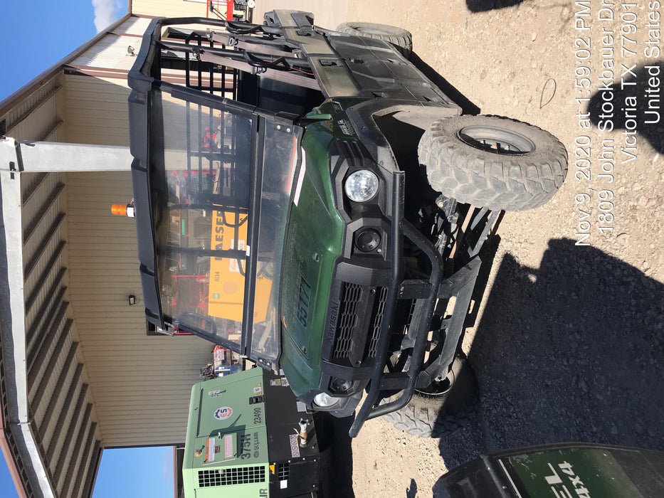 2019 Kawasaki Mule PRO-DXT Standard Options, Backup Alarm, Beacon, Plastic Hard Top, Poly Windshield, Horn Kit