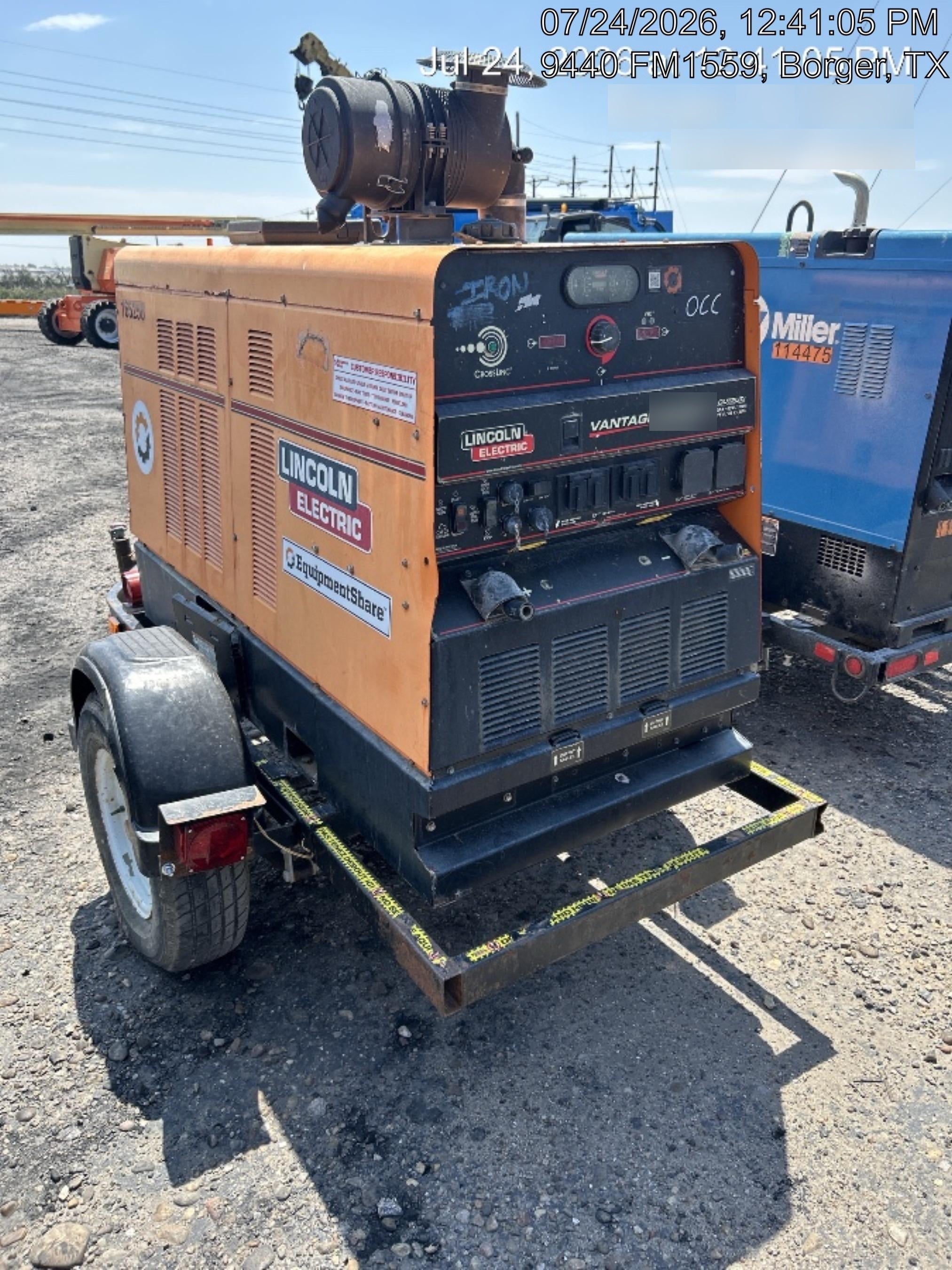 2021 Lincoln Electric Vantage 549X VANTAGE 549X READY-PAK 3 (EQUIPMENTSHARE)