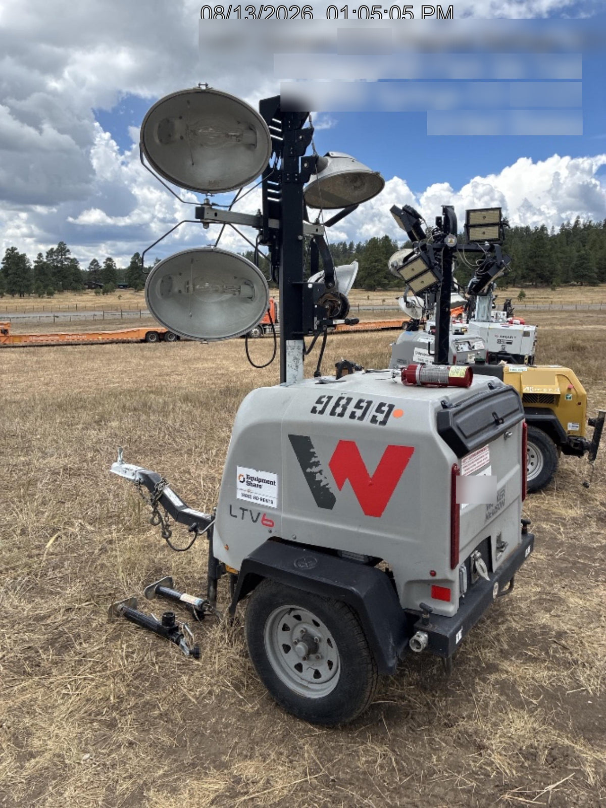 Wacker Neuson LTV6K-MH Wacker Neuson LTV6K Towable Light Tower