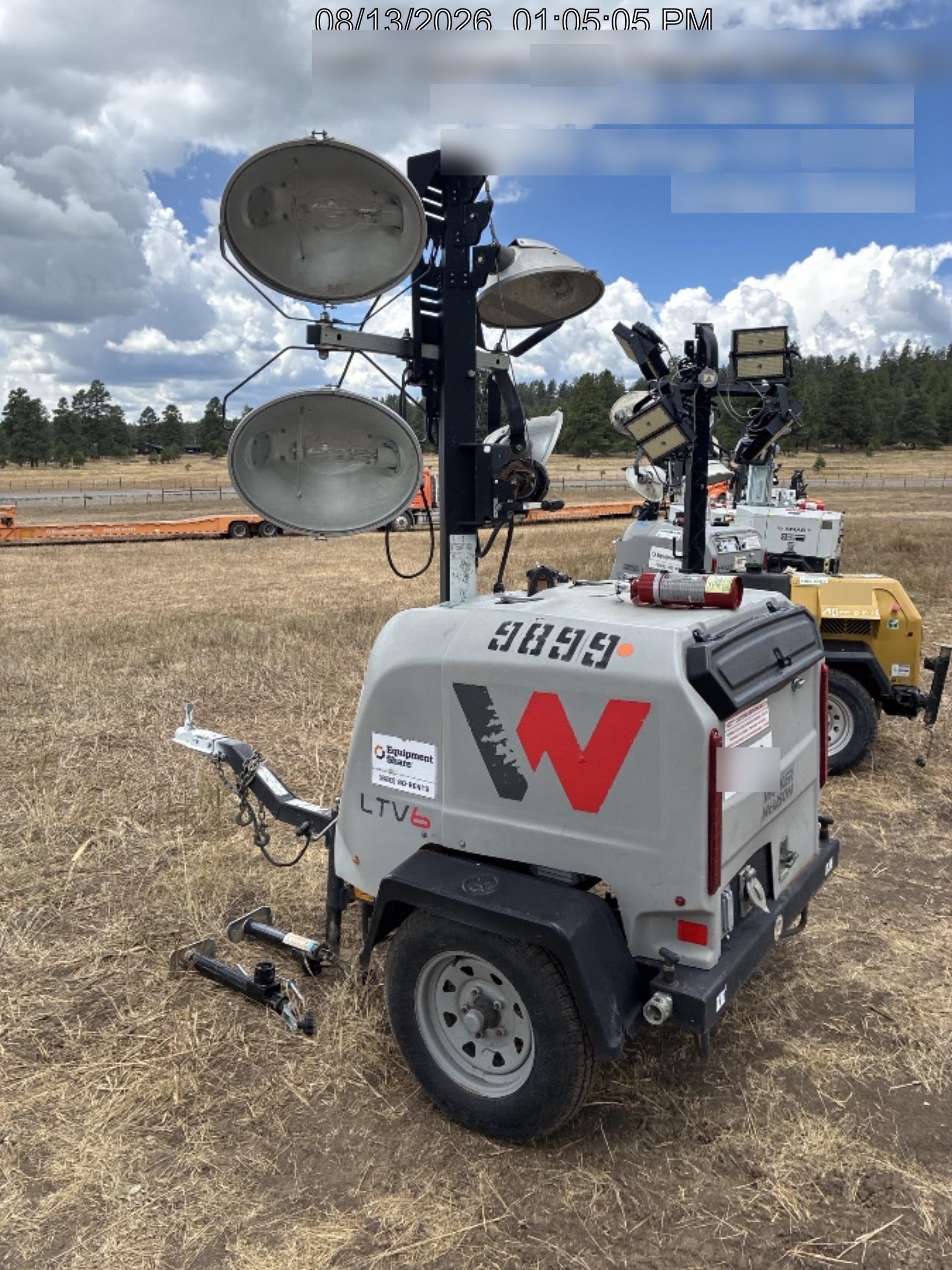 Wacker Neuson LTV6K-MH Wacker Neuson LTV6K Towable Light Tower