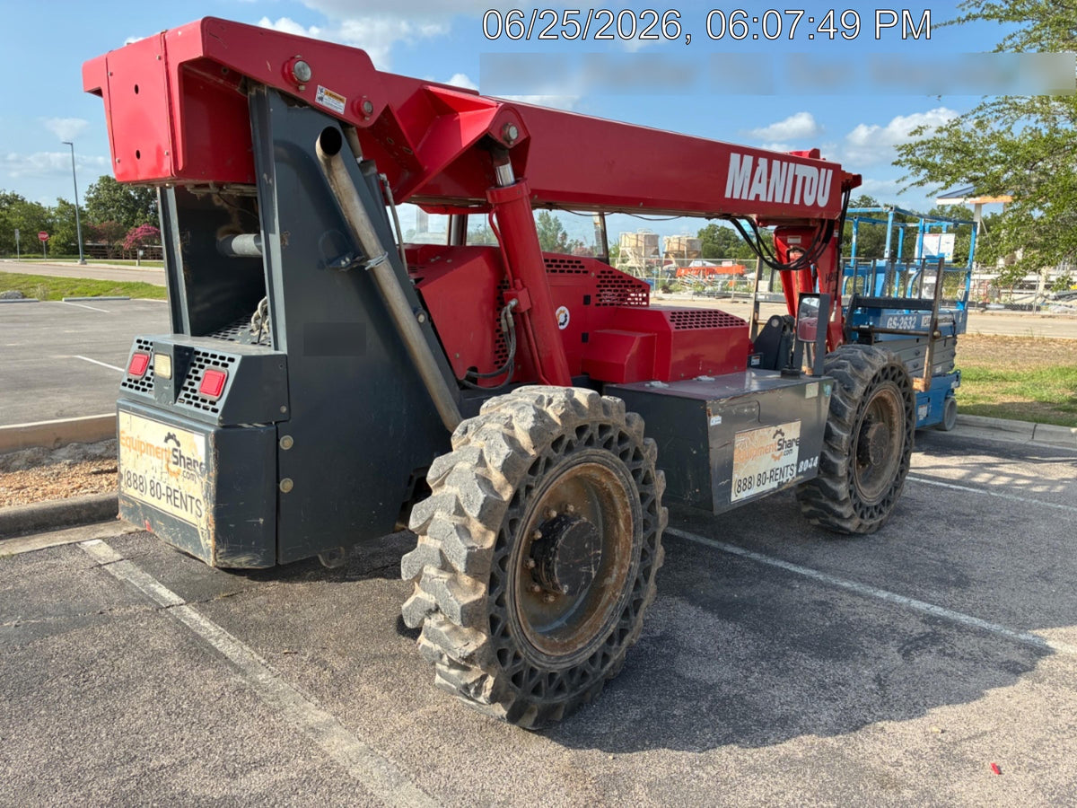 2019 Manitou MTA8044 MTA 8044 - 74 HP T4, Canopy, Worklights/Strobe, Beacon, 66" Carriage, 48" Forks, Solid Tires, Lift Hook, Aux Hydraulics