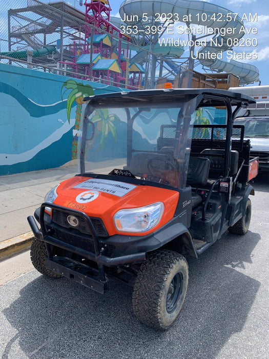 2021 Kubota RTV-X1140W-H Plastic Canopy, Windshield Acrylic Clear, LED Strobe Light, Wire Harness Kit, Back up Alarm