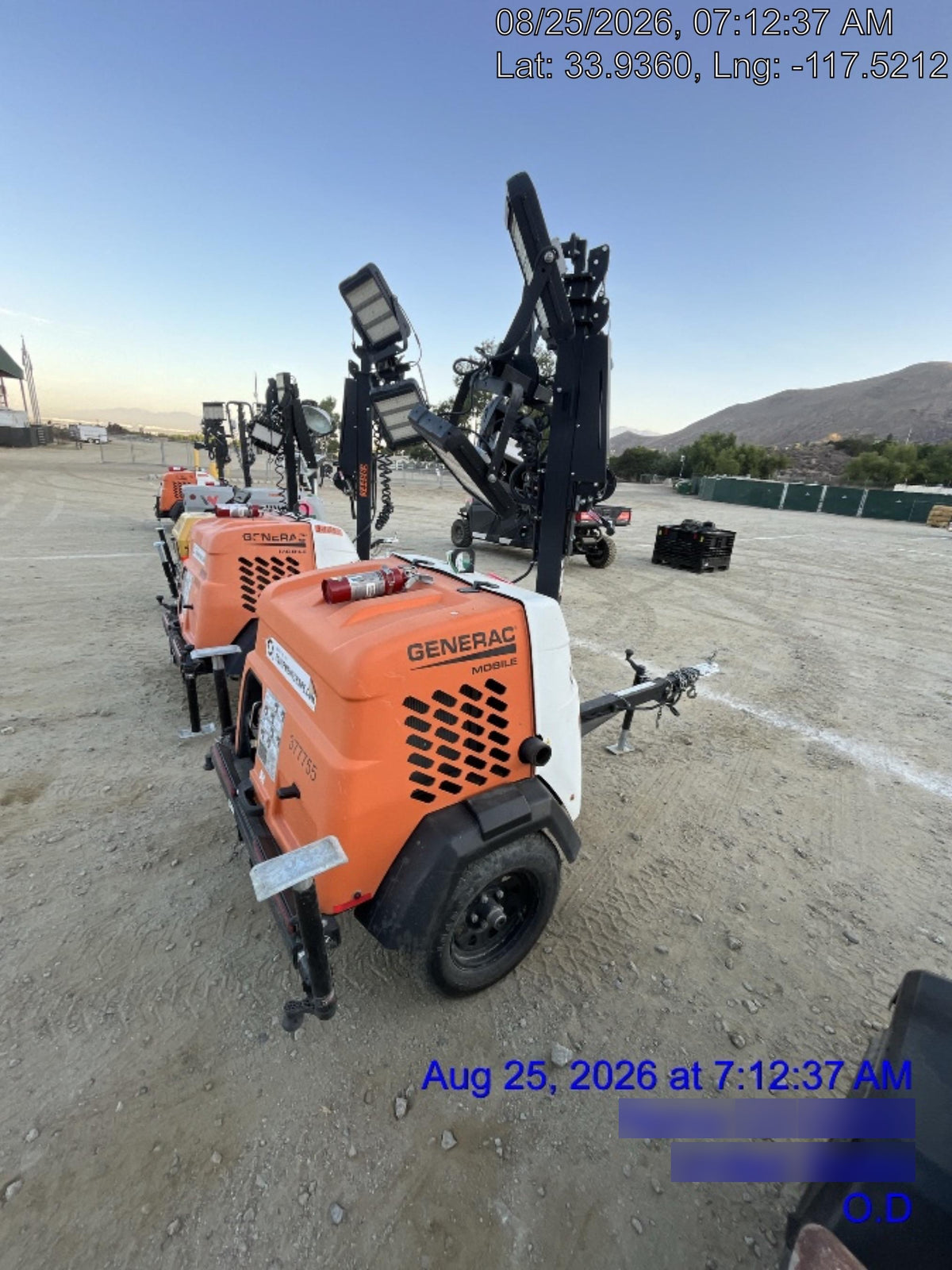 2023 Generac MLT2 Diesel, Flex Switch 120V Input, Powerzone Controller, 
(4) 320W LED Lights, 4kW Generator, 39.9 Gal Fuel Tank, 2" Ball, T3