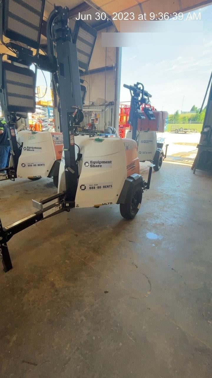 2023 Generac MLT2 Diesel, Flex Switch 120V Input, Powerzone Controller, (4) 320W LED Lights, 4kW Generator, 39.9 Gal Fuel Tank, 2" Ball, T3
