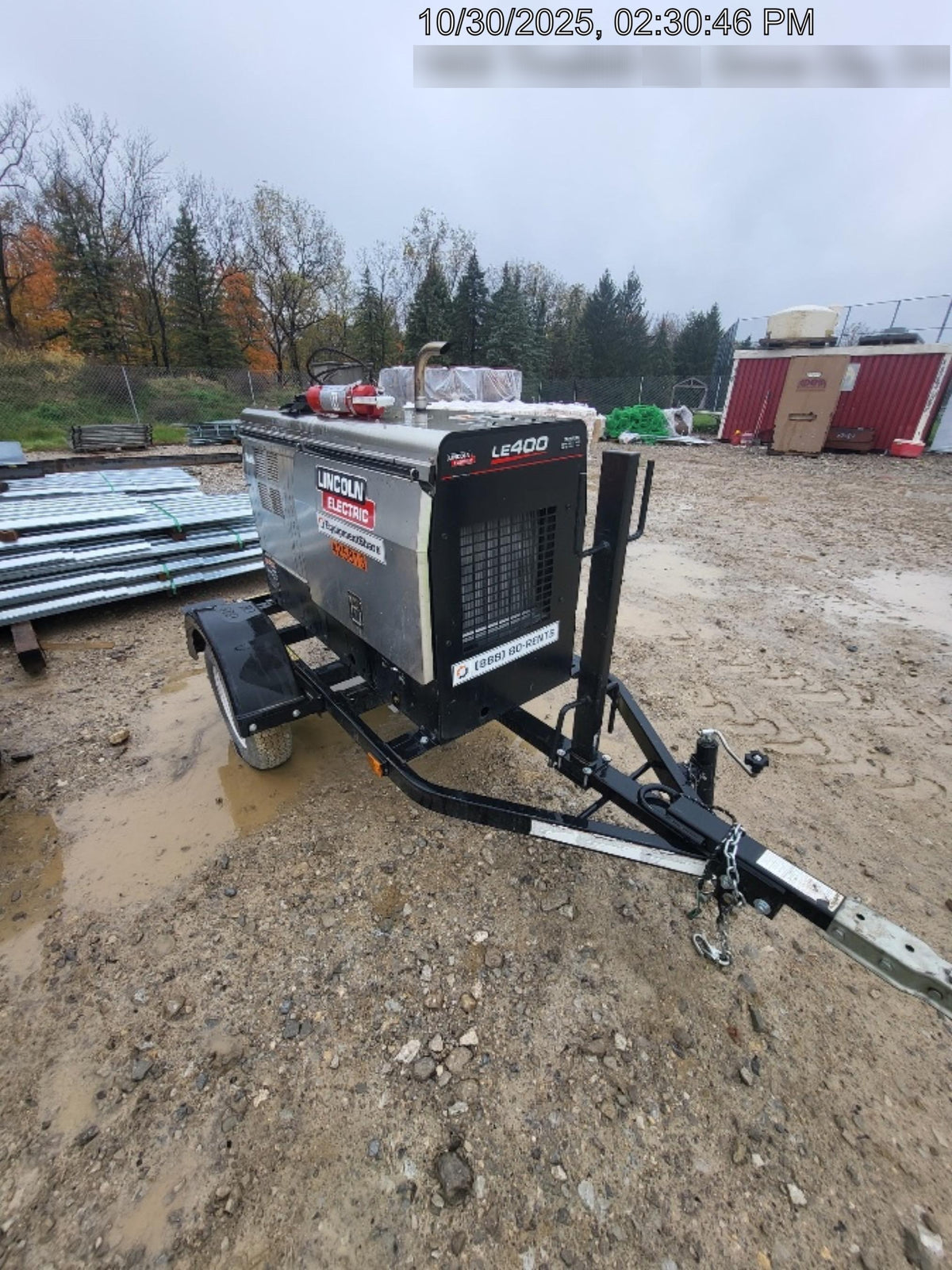 2024 Lincoln Electric LE400 Kubota V1505, Trlr, Cable Rack, Light Kit, ES Decals, T3