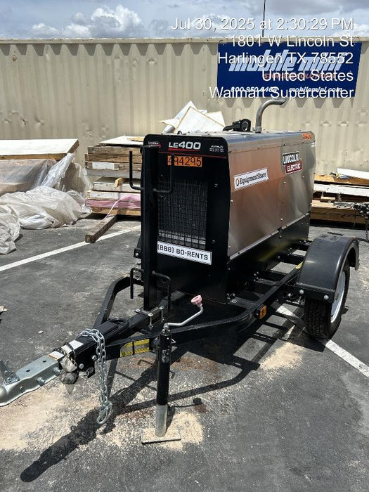 2025 Lincoln Electric LE400 Diesel, Kubota V1505, 22 HP, Trlr, Cable Rack, Light Kit, ES Decals, T3