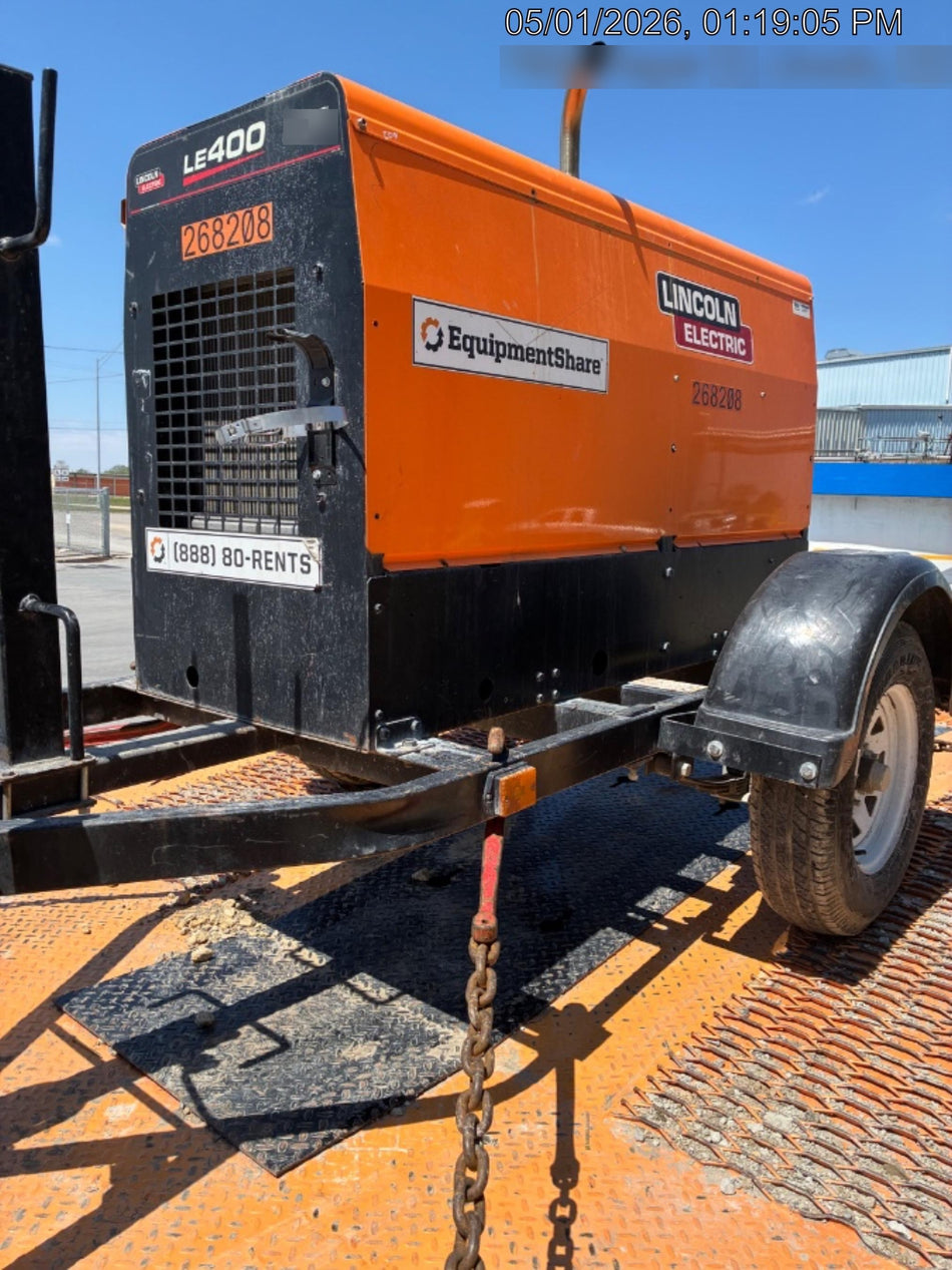 2022 Lincoln Electric LE400 Kubota V1505, Trlr, Cable Rack, Light Kit, ES Decals, T3