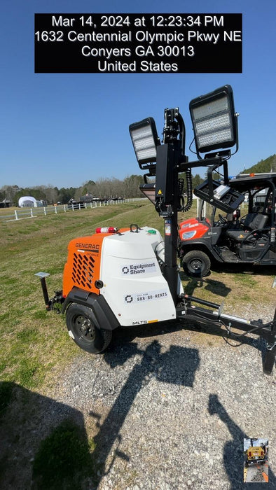 2024 Generac MLT2 Diesel, Flex Switch 120V Input, Powerzone Controller, 
(4) 320W LED Lights, 4kW Generator, 39.9 Gal Fuel Tank, 2" Ball, T3