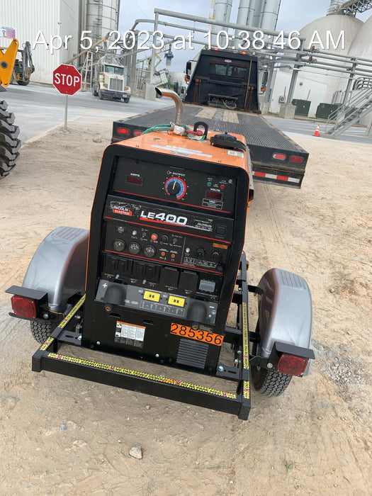 2022 Lincoln Electric LE400 Kubota V1505, Trlr, Cable Rack, Light Kit, ES Decals, T3