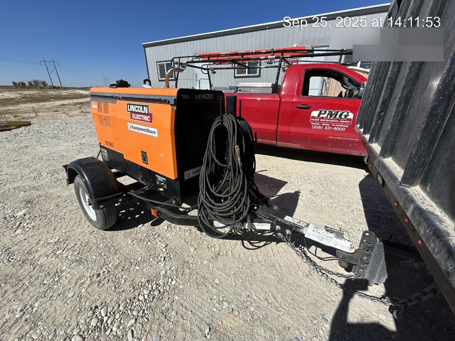 2023 Lincoln Electric LE400 Kubota V1505, Trlr, Cable Rack, Light Kit, ES Decals, T3