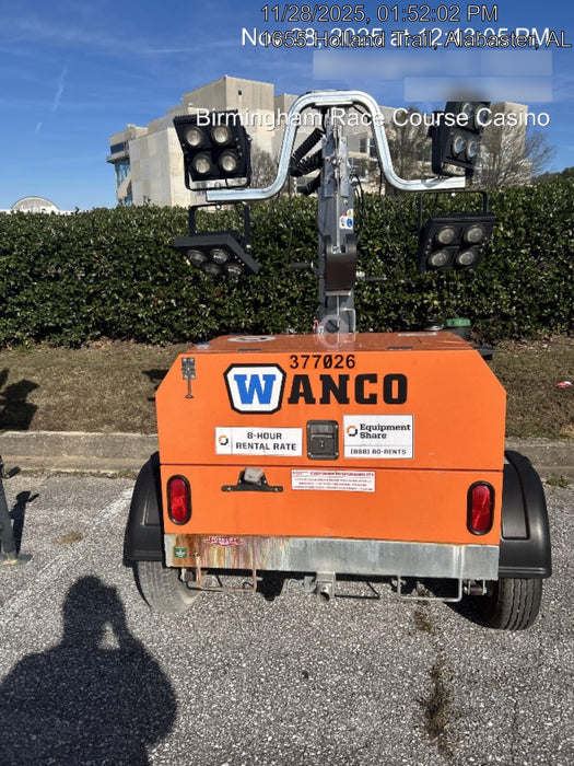 2023 Wanco WLTT-4MM4K Diesel, Deep Sea Controller, Shore Power Plug, Auto Start, (4) 350W LED Floodlights, 4kW Generator, 60 Gal Fuel Tank, 2" Ball, T3