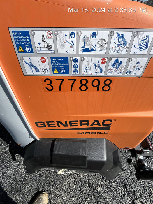 2023 Generac MLT2 Diesel, Flex Switch 120V Input, Powerzone Controller, 
(4) 320W LED Lights, 4kW Generator, 39.9 Gal Fuel Tank, 2" Ball, T3