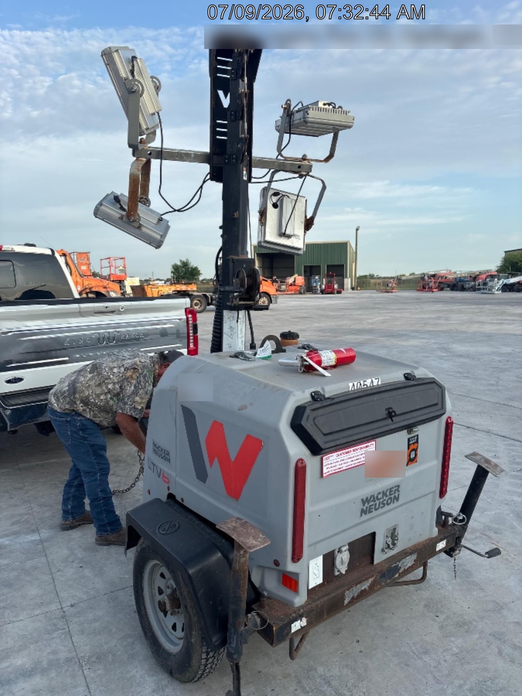 2019 Wacker Neuson LTV6K-LED LTV6K Light Tower, LED 300W, Telematics EQ SH Kubota