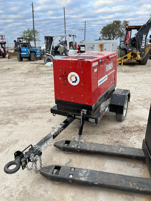 2022 Shindaiwa DGW400MDL Kubota D902 Engine, 23 HP, Dual Op Welder, Wire, Arc, Droop Stick, Tig, and CC Stick Functionality, Simulphase, 3 Phase and 1 Phase Gen Output, Single Axle NB Trlr, Slr Trckl Chrg 12V 12W, Fire Ext