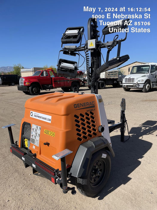 2024 Generac MLT2 Diesel, Flex Switch 120V Input, Powerzone Controller, 
(4) 320W LED Lights, 4kW Generator, 39.9 Gal Fuel Tank, 2" Ball, T3