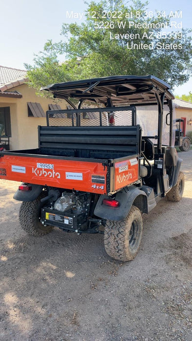 2022 Kubota RTV-X1140W-H Plastic Canopy, Windshield Acrylic Clear, LED Strobe Light, Wire Harness Kit, Back up Alarm