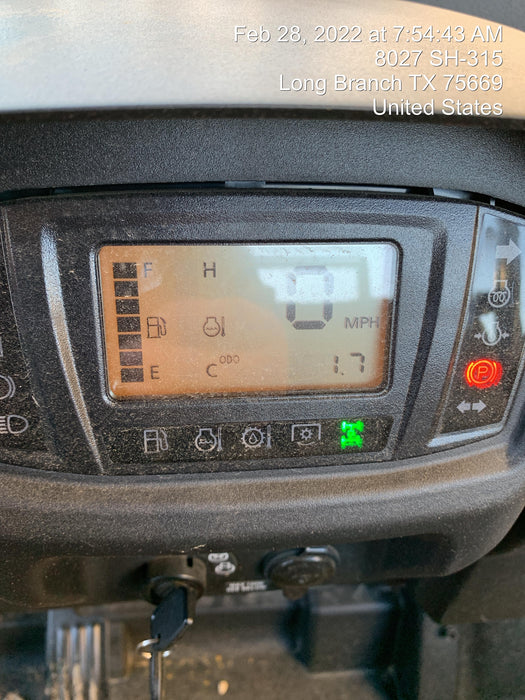 2022 Kubota RTV-X1140W-H Plastic Canopy, Windshield Acrylic Clear, LED Strobe Light, Wire Harness Kit, Back up Alarm