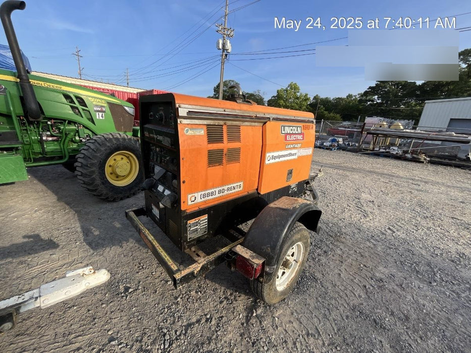 2021 Lincoln Electric Vantage 322 Vantage 322 Ready Pak 3 w/ Decals, ORANGE (includes trailer, cable rack, fender light kit) NO Telematics