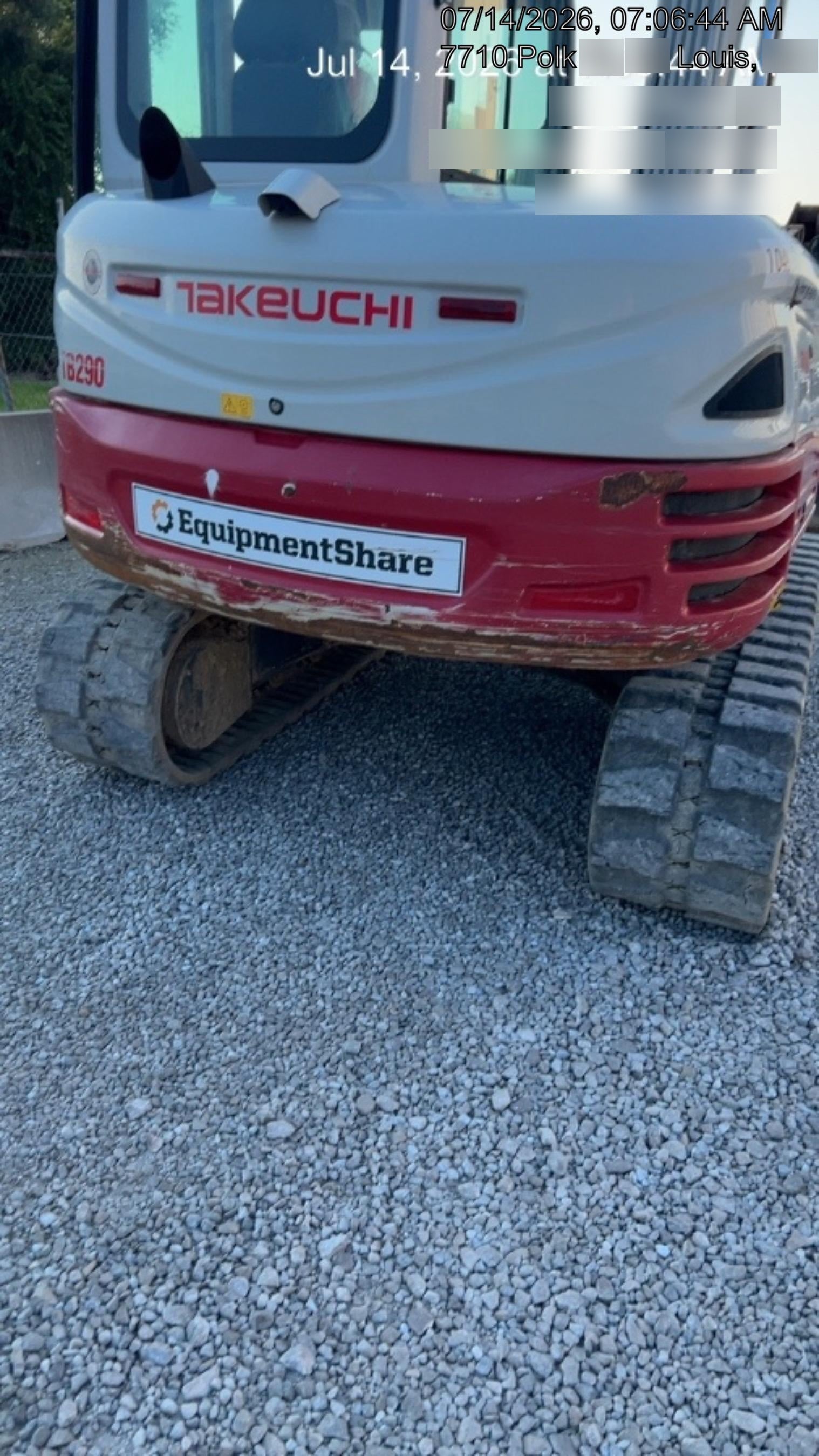 2020 TAKEUCHI TB290C