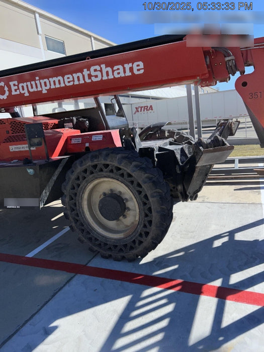 2019 Manitou MTA10055 Canopy, 120 HP, Solid Tires, Work Lights, Lift Hook, Auxiliary Hydraulics 66" Carriage and 60" Forks