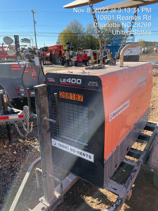 2022 Lincoln Electric LE400 Kubota V1505, Trlr, Cable Rack, Light Kit, ES Decals, T3