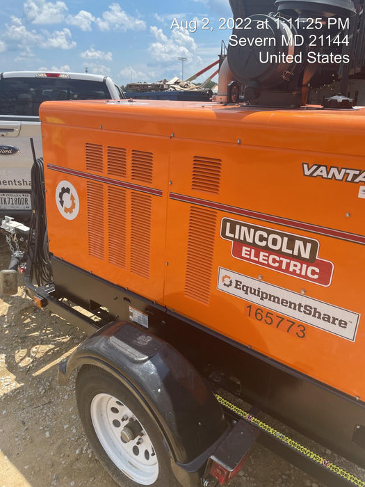 2021 Lincoln Electric Vantage 549X Ready Pak 3, ORANGE (includes trailer, cable rack, fender light kit)