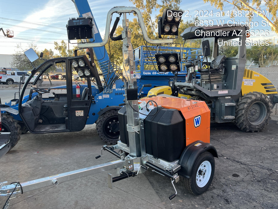 2024 Wanco WLTT-4MM4K Diesel, Deep Sea Controller, Shore Power Plug, Auto Start, (4) 350W LED Floodlights, 4kW Generator, 60 Gal Fuel Tank, 2" Ball, T3