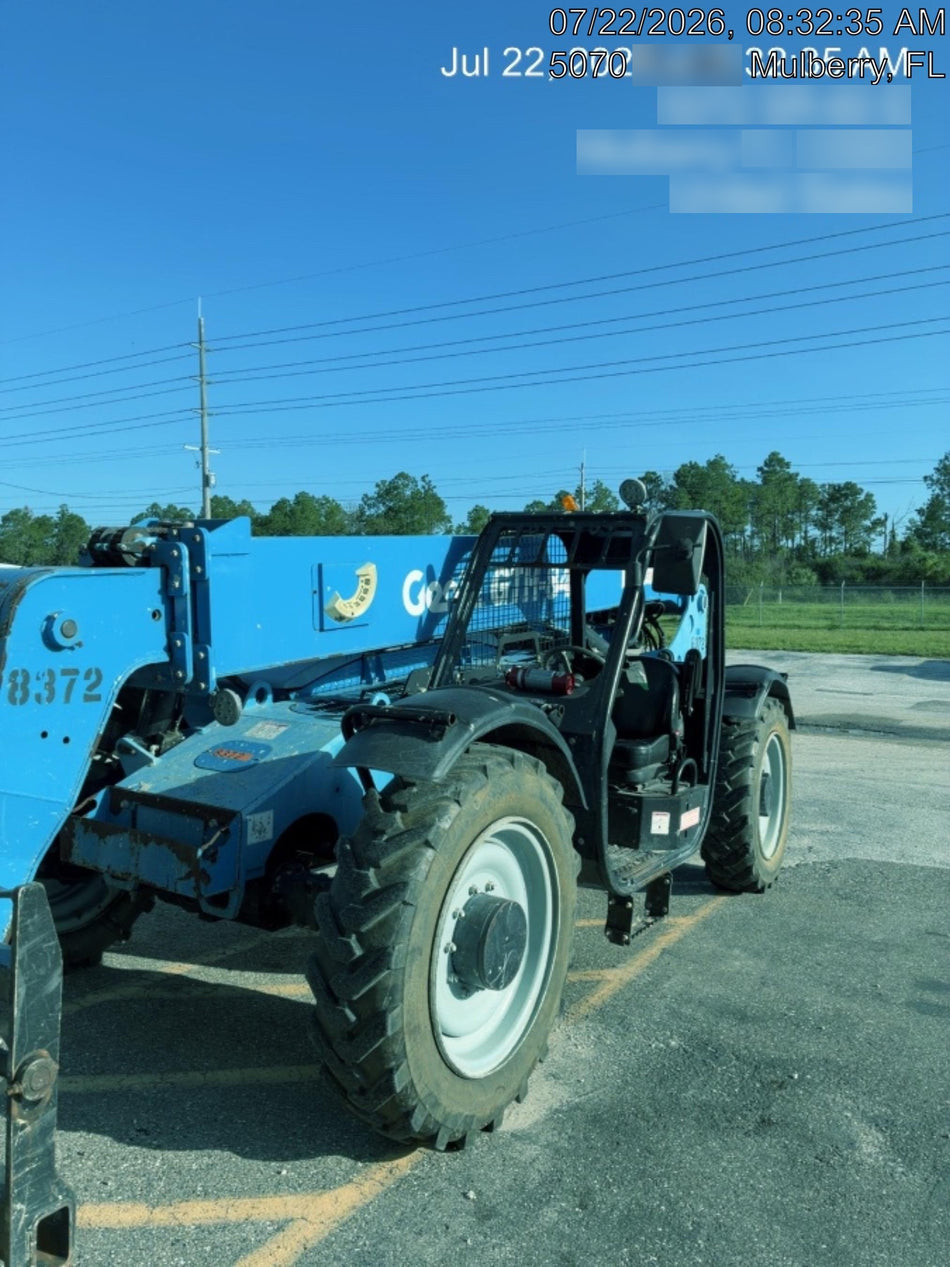 2018 Genie GTH-844 Genie GTH-844D w/Open ROPS, FF Tires, Work Light/Beacon, 60" Carriage and Forks
