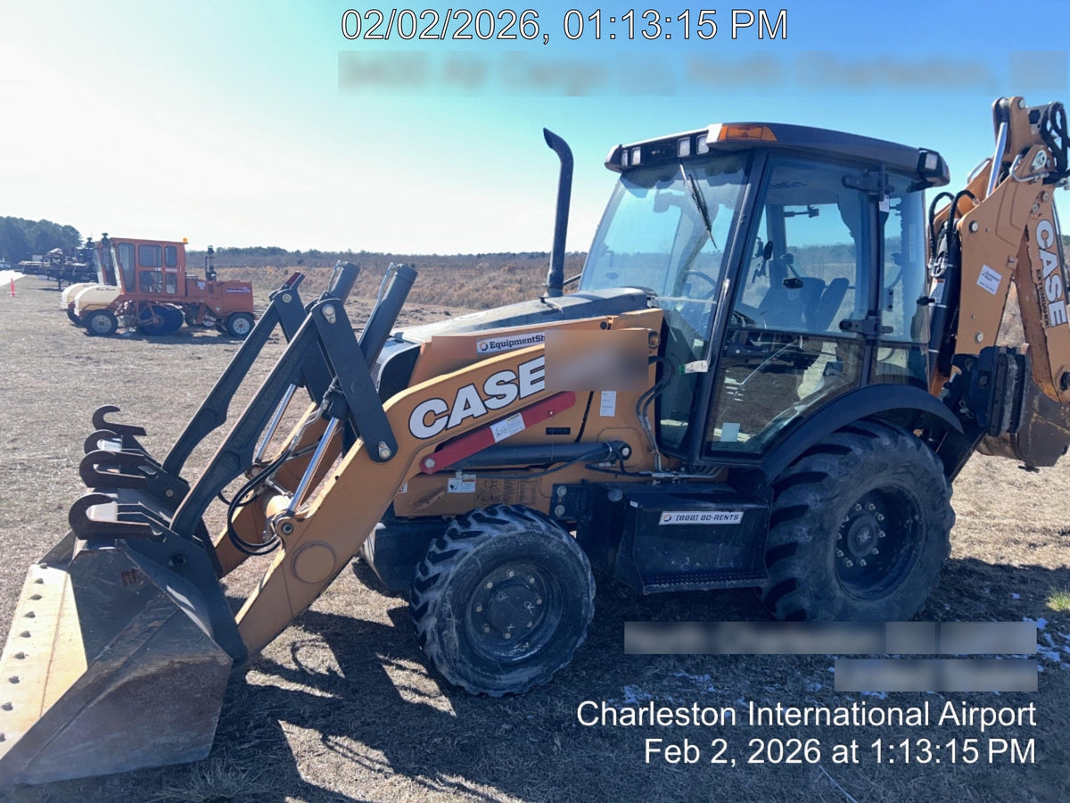 2020 Case 580N EP - Extendable Backhoe Cab/Heat/Air, 4WD, Extendable Stick, Pilot Controls, 2 Way Hydraulics, Ride Control, TAG Manual QC
