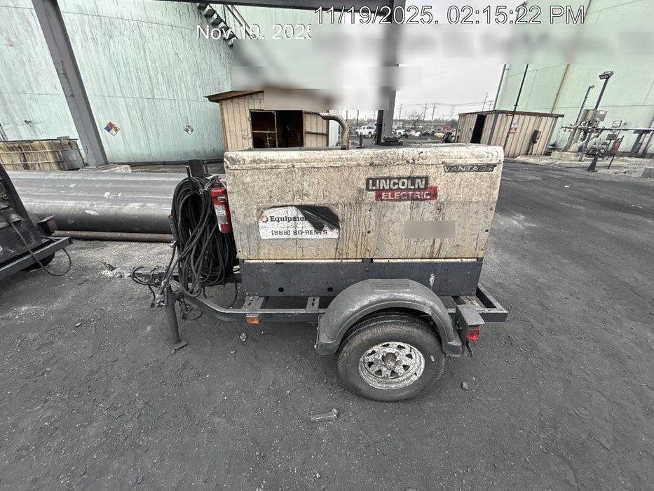 2019 Lincoln Electric Vantage 322 Lincoln Vantage 322 Welder w/Trailer, Light Kit, Cable Rack