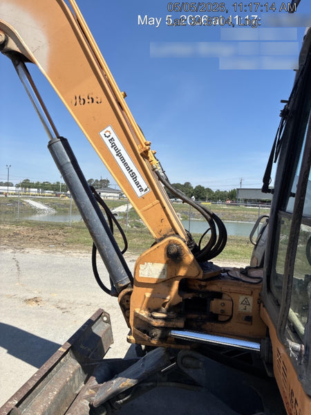 2015 Case CX80C CLOSED CAB, A/C, RUBBER TRACKS PADS, 7'-2" ARM