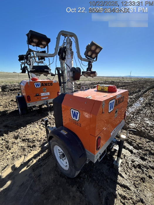 2023 Wanco WLTT-4MM4K Diesel, Deep Sea Controller, Shore Power Plug, Auto Start, (4) 350W LED Floodlights, 4kW Generator, 60 Gal Fuel Tank, 2" Ball, T3