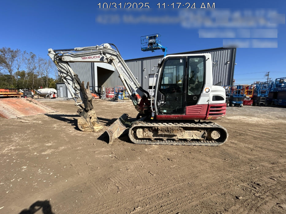 2019 Takeuchi TB290 Takeuchi TB290 Cab/Heat/AC w/Rubber Tracks, Auxiliary Hydraulics, Dozer Blade, Manual QC, 18/24/36" Buckets, Hydraulic Thumb Installed