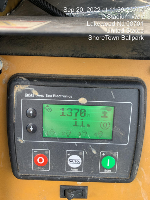 2021 Allmand NLV3GR (4) LED Light Fixture 350W, 23' Vertical Mast, 3kW Prime, Towable, Deep Sea L401, Leveling Jacks, Yanmar T4F 5.8hp