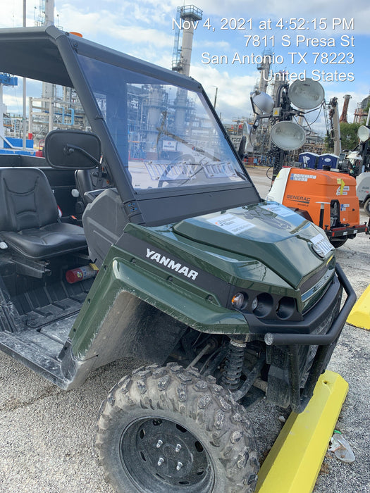 2021 Yanmar YU1000 Canopy, Steel Wheel, Poly WindShield, Beacon, Backup Alarm