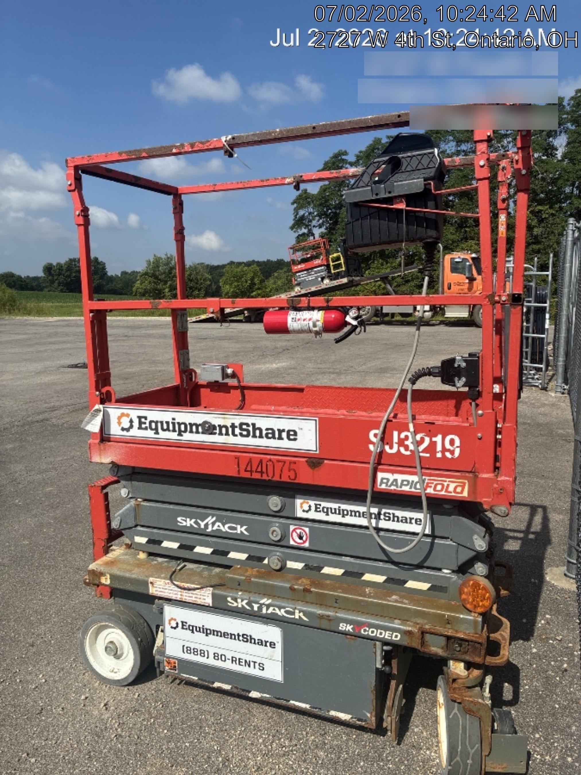 2018 Skyjack SJIII-3219 Standard Rental Specs