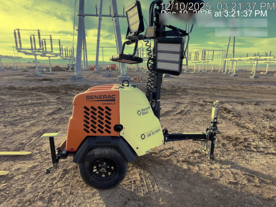 2023 Generac MLT2 Diesel, Flex Switch 120V Input, Powerzone Controller, 
(4) 320W LED Lights, 4kW Generator, 39.9 Gal Fuel Tank, 2" Ball, T3