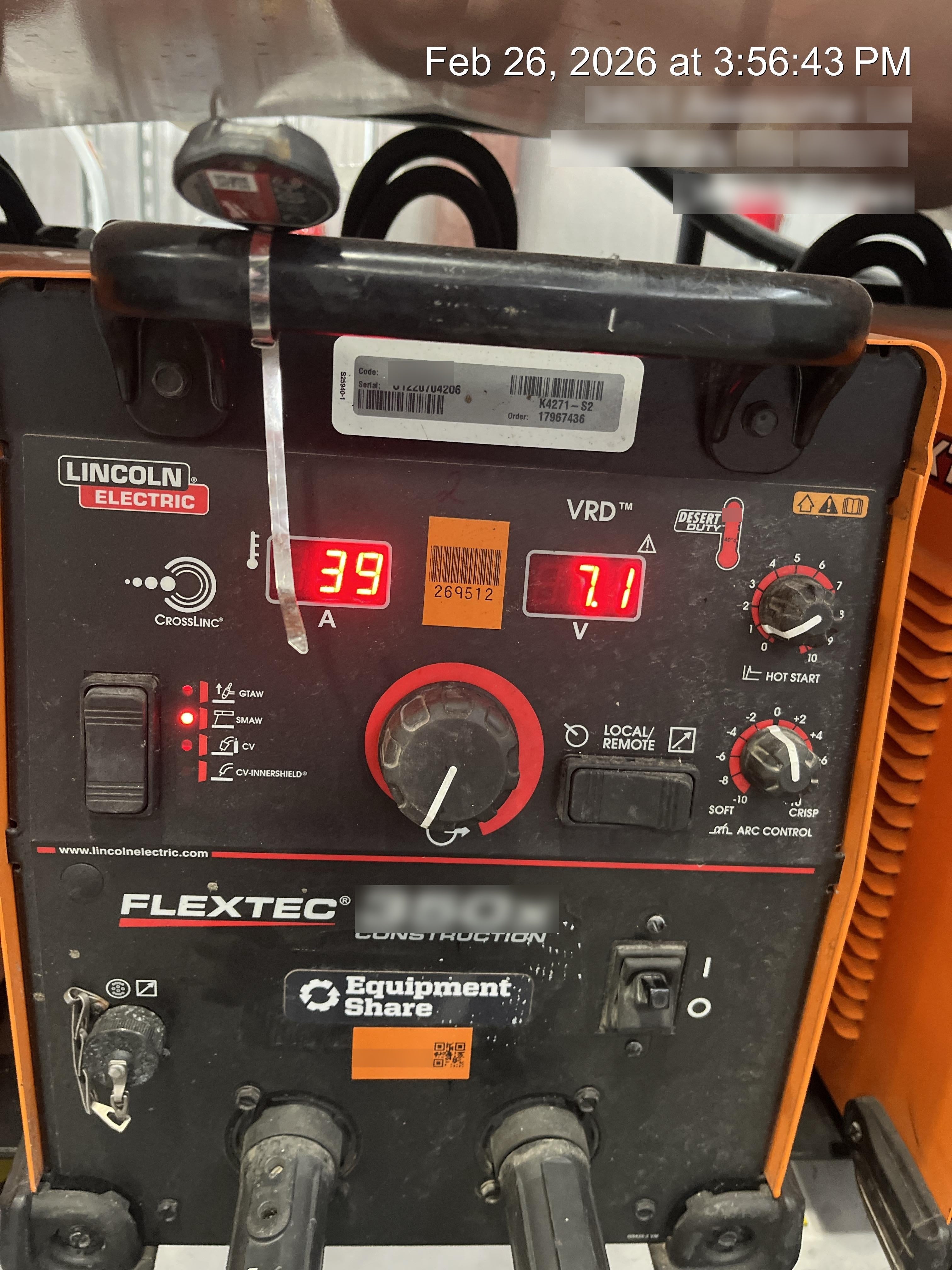 2022 LINCOLN ELECTRIC FLEXTEC 350X