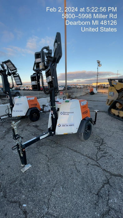 2023 Generac MLT2 Diesel, Flex Switch 120V Input, Powerzone Controller, (4) 320W LED Lights, 4kW Generator, 39.9 Gal Fuel Tank, 2" Ball, T3